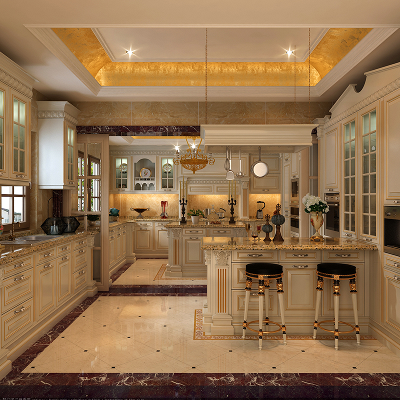 Versailles Series Solid Wood Super Luxury Cabinets