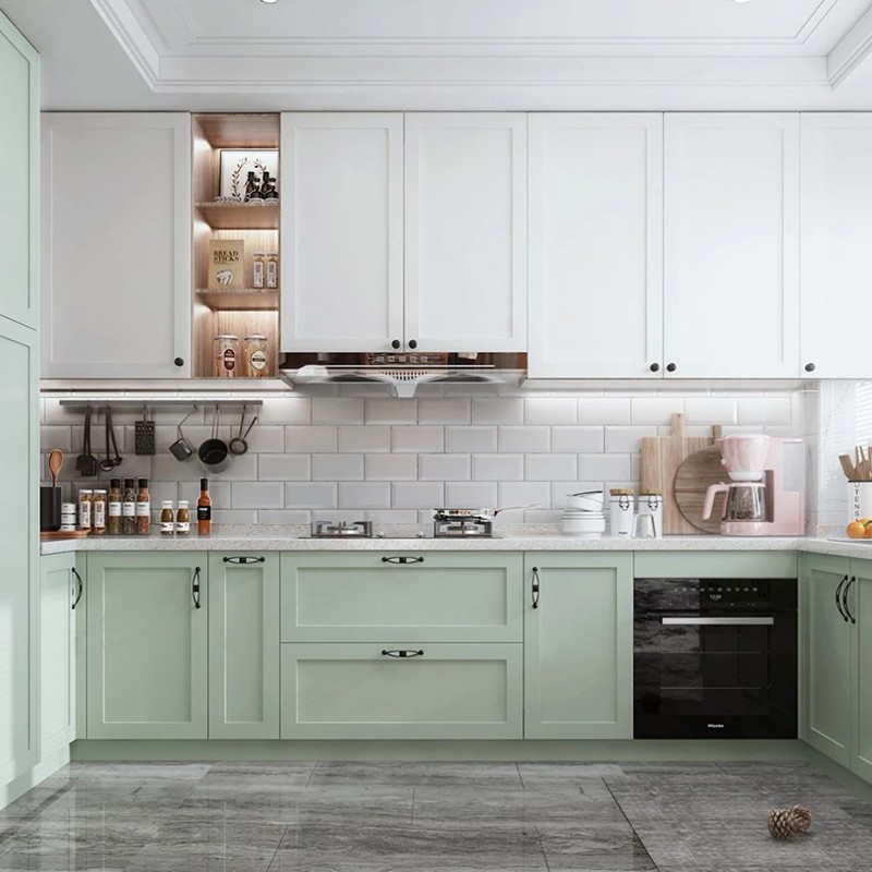 white kitchen cabinet