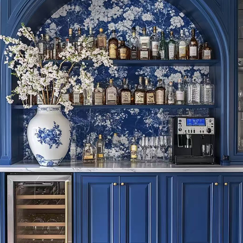 European Style Colorful Home Bar Cabinets