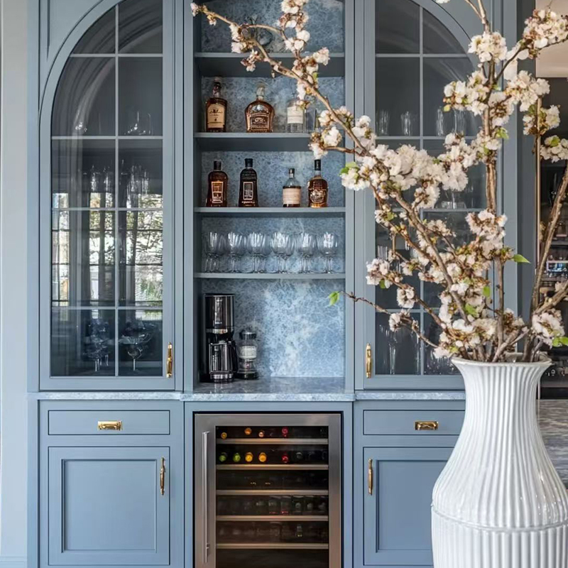 European Style Colorful Home Bar Cabinets