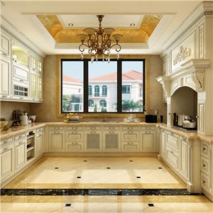 What are the main colors of French kitchen cabinets?