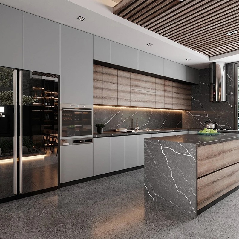 coastal style kitchen cabinet