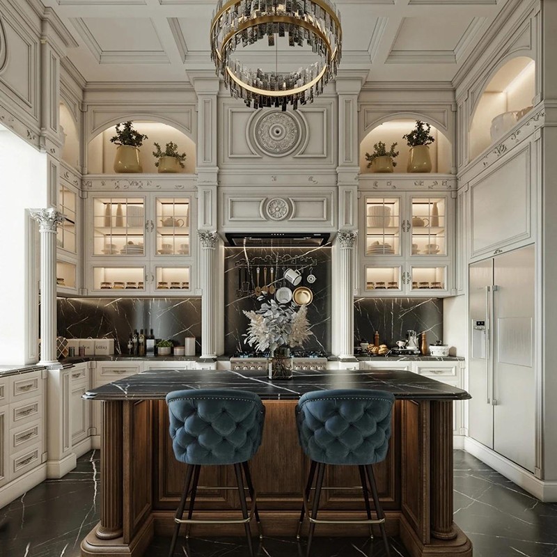 french country kitchen cabinet