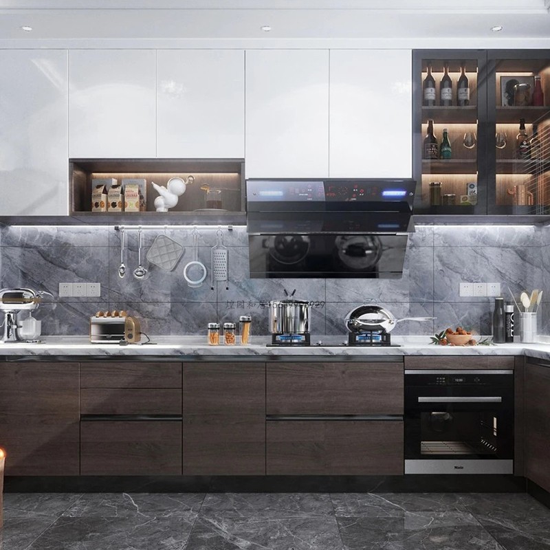 Scandinavian style kitchen cabinet