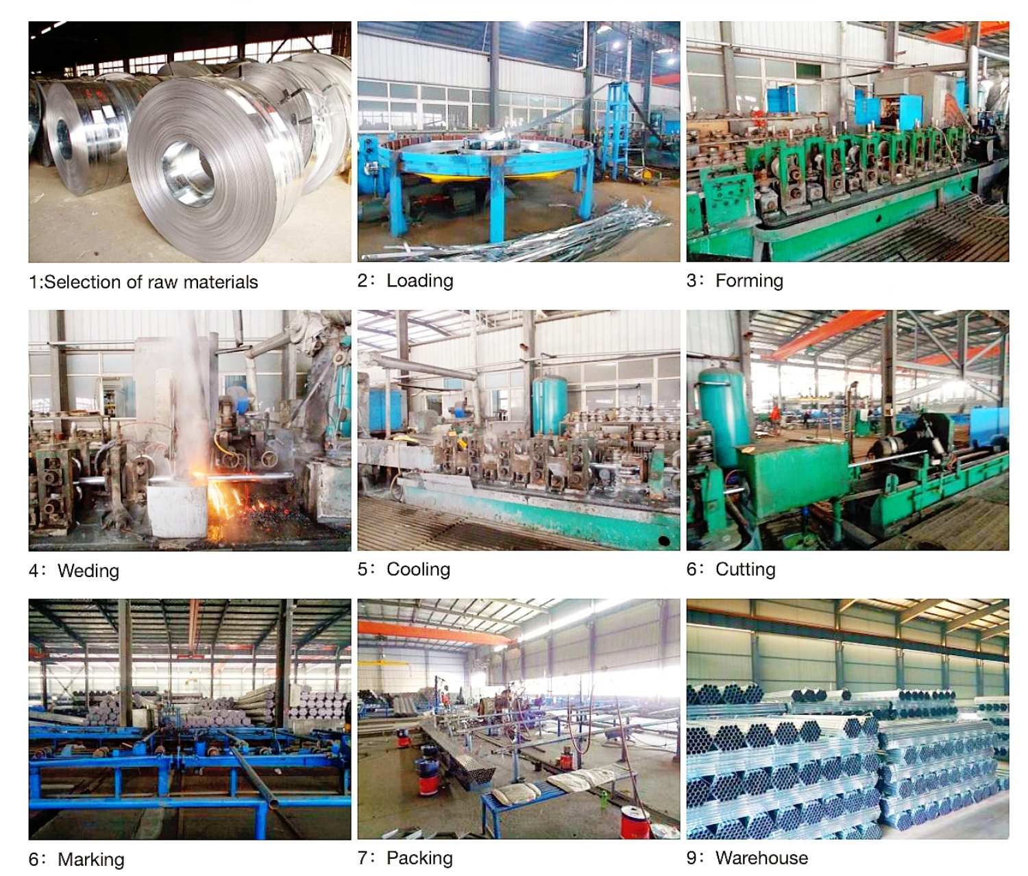 China Manufactory Galvanized Square Steel Pipe