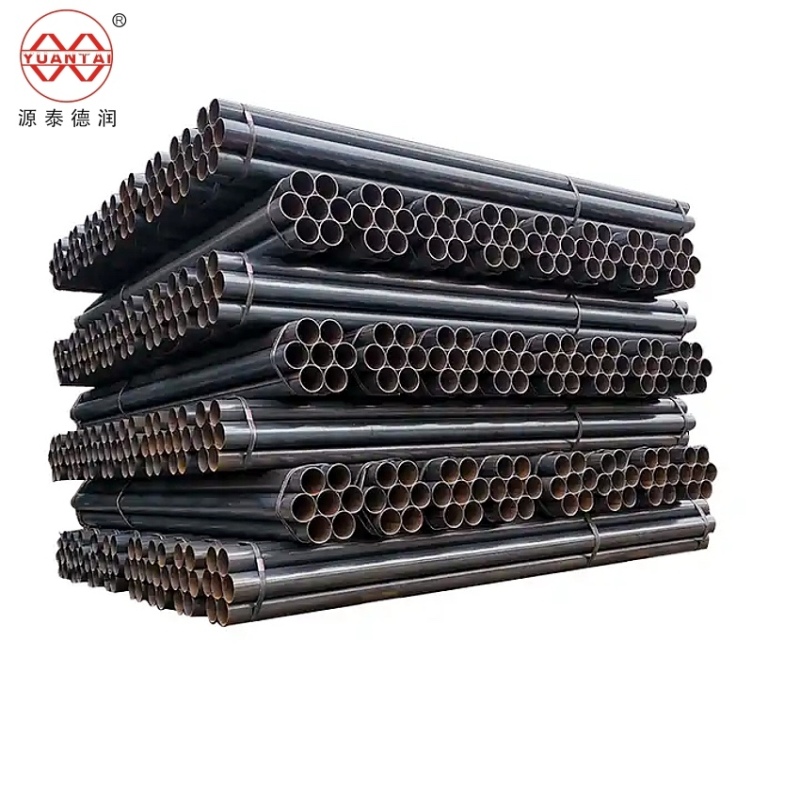 Wholesale Factory Carbon Welded 14 inch Black ERW Round Hollow Section Steel Pipe For Gas And Oil