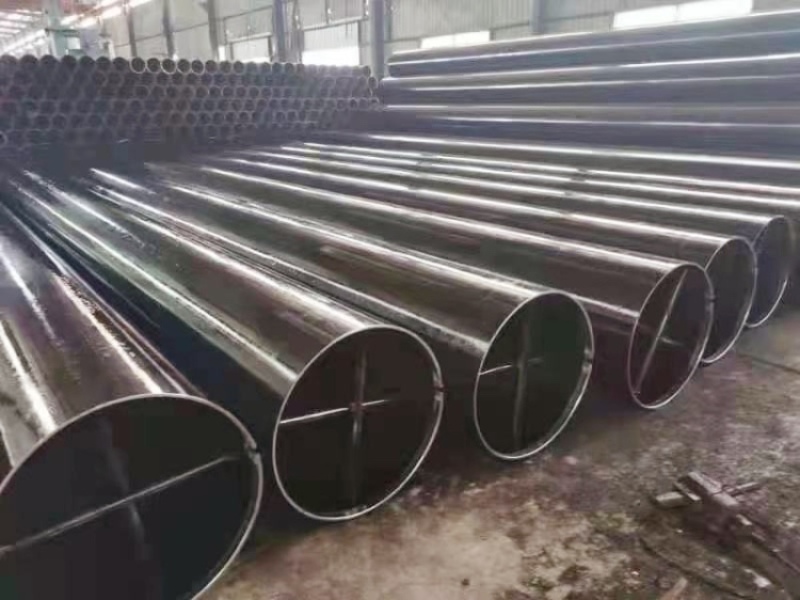 Q195/235/355 0.6-1.2mm Customized Size NON-Oiled OD Black Annealed Steel Pipe For Construction