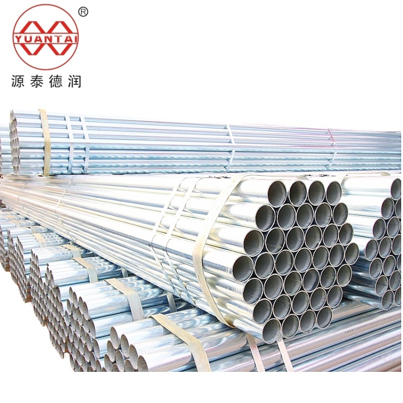 ERW Carbon BS1139 Pre-Galvanized Round Steel Pipe For Scaffolding
