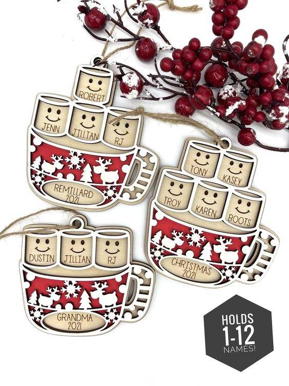 Factory Direct Sales Handmade Home Decoration Christmas Decorations Wooden Pendants Gifts Handmade Products