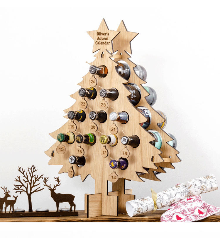 Beer Christmas Countdown Christmas Decoration Gift To Her Wine Advent Calendar