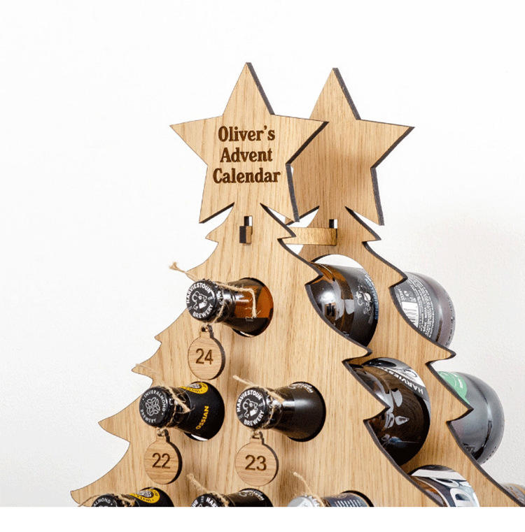 Beer Christmas Countdown Christmas Decoration Gift To Her Wine Advent Calendar