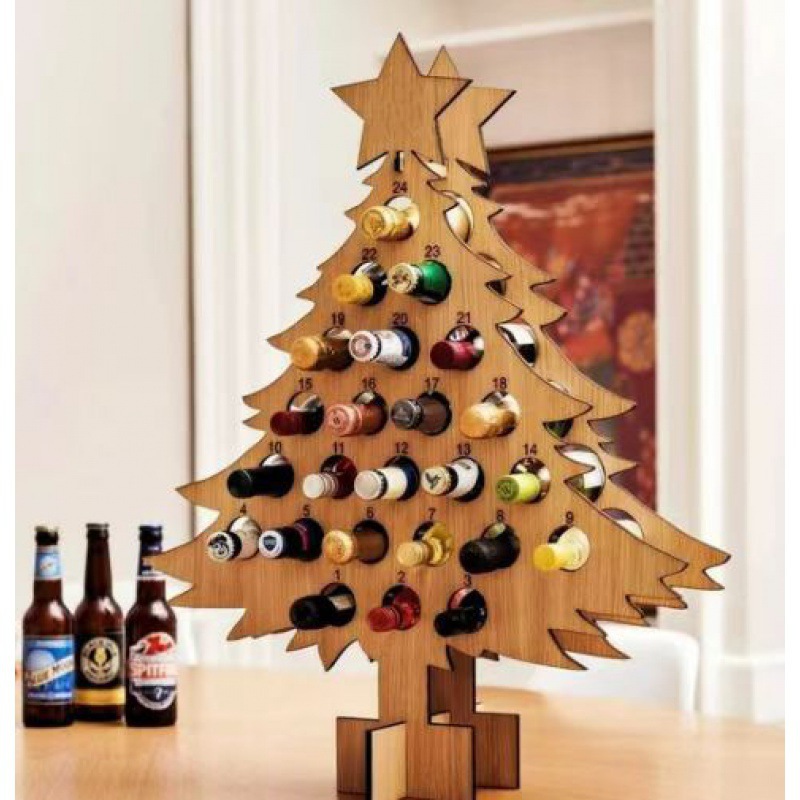 Beer Christmas Countdown Christmas Decoration Gift To Her Wine Advent Calendar