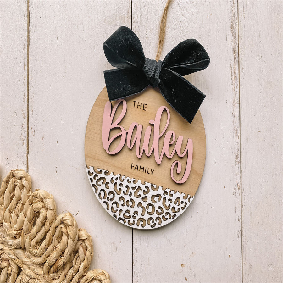 Wholesale Custom Christmas Tree Decoration Wooden Ornaments