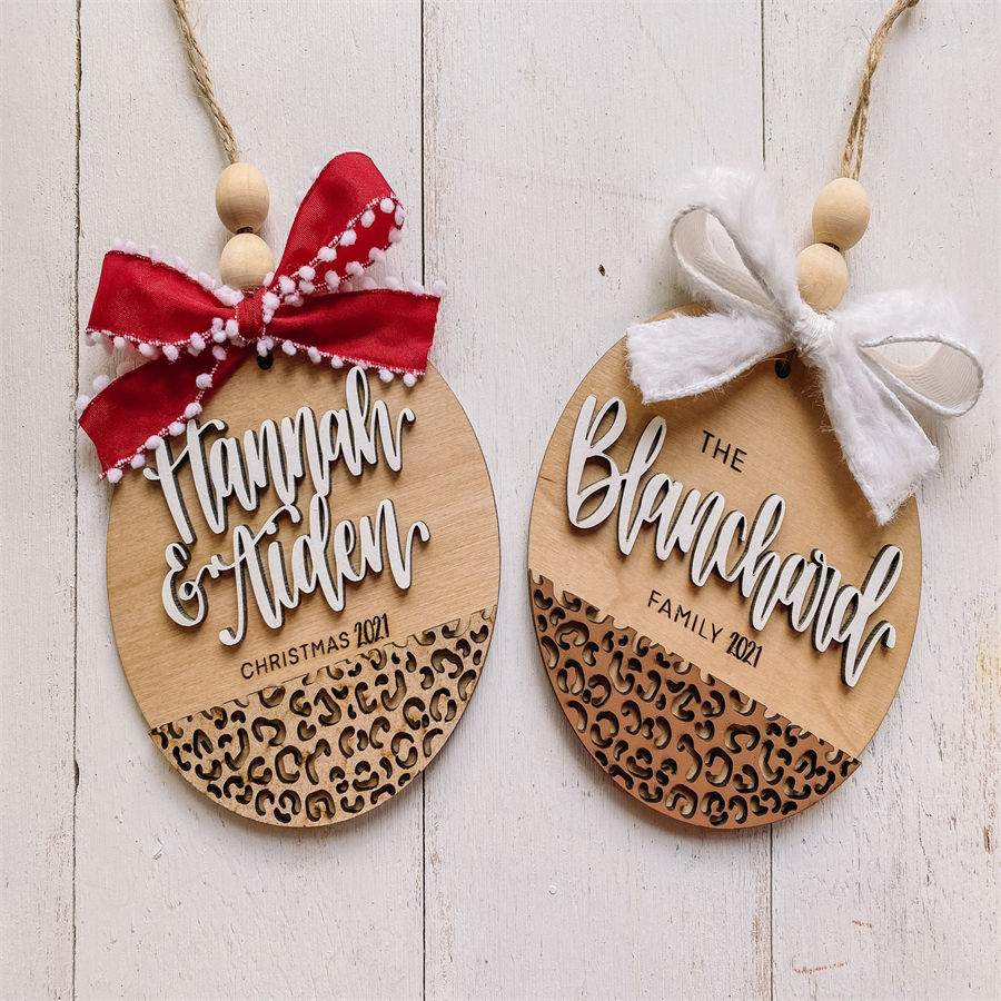 Custom Wood Christmas Ornament