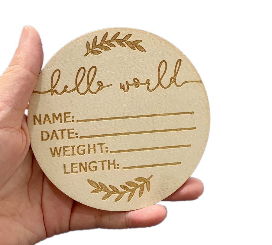 Wooden Baby Milestone Cards