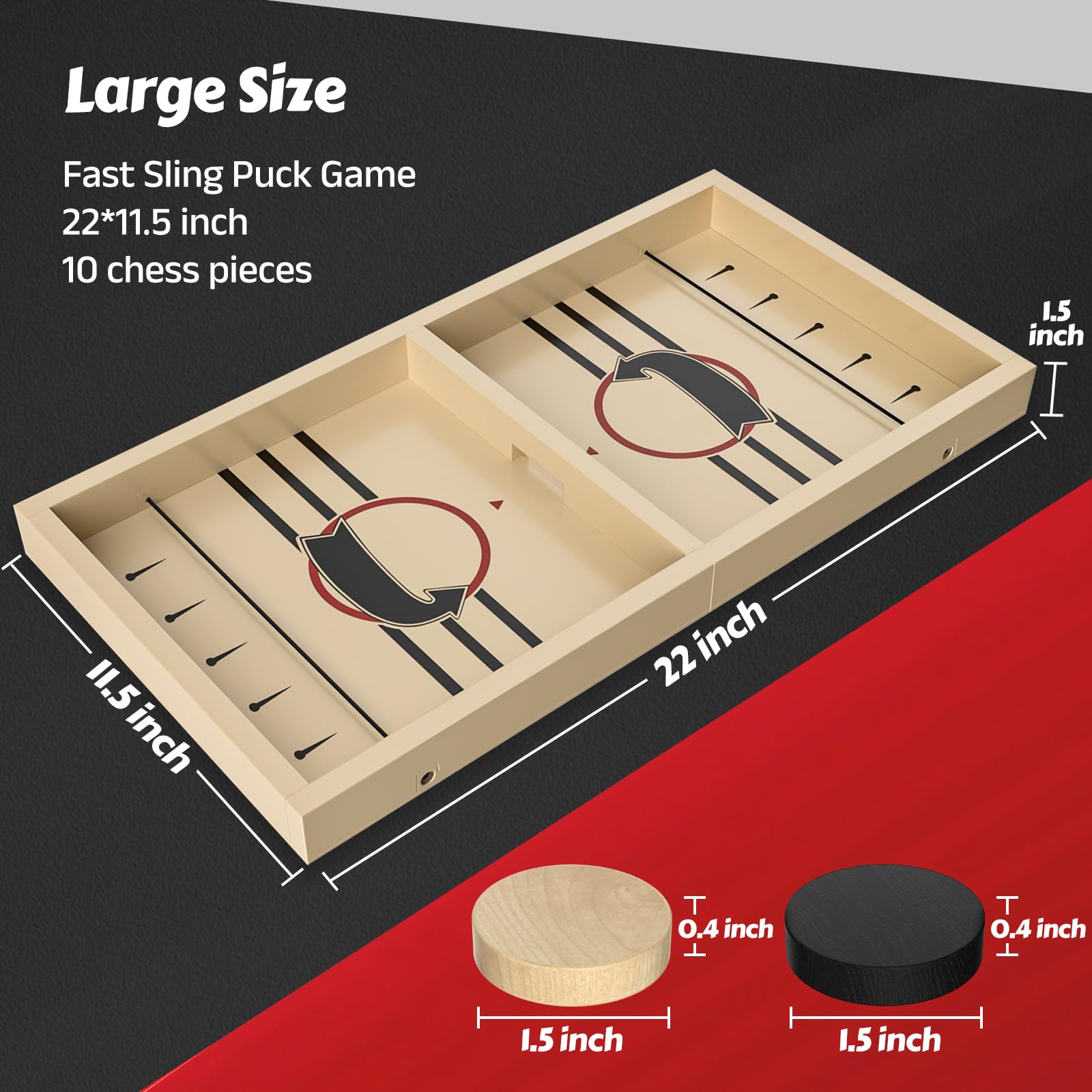 Advanced Sling Hockey Game Fun Battle Board Game