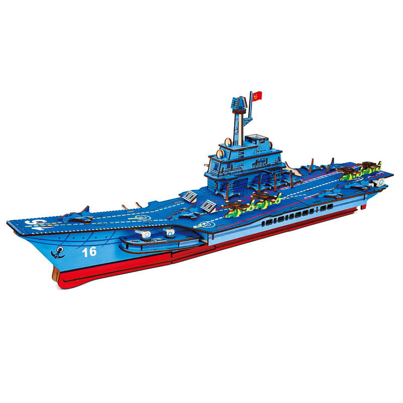 3D wooden jigsaw puzzle three-dimensional puzzle board children's educational model of Chinese ancient style