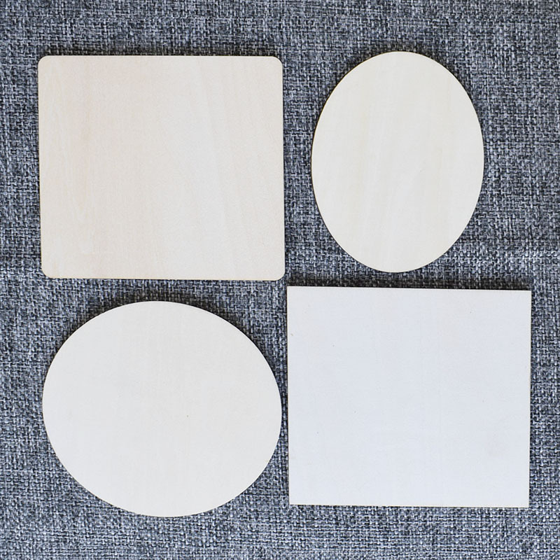 Wooden Square for Woodcraft, Pyrography and Coasters DIY Crafts and Home Decor Painting chip
