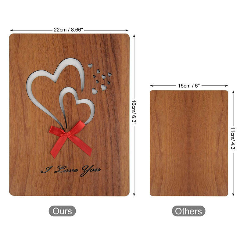 Handmade Greeting Cards For Girlfriends DIY Gifts Wooden Greeting Cards