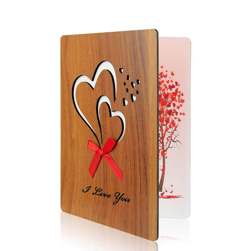 Handmade Greeting Cards For Girlfriends DIY Gifts Wooden Greeting Cards