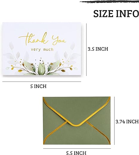 Custom Folded Thank You Cards Small Business Thank You Cards