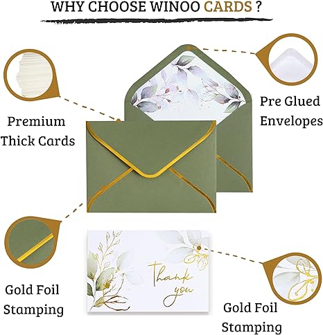Custom Folded Thank You Cards Small Business Thank You Cards