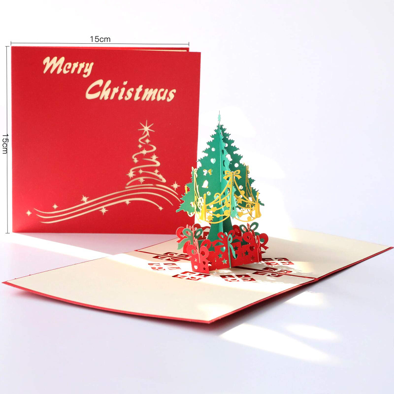 Merry Christmas 3D Pop-up Christmas Card
