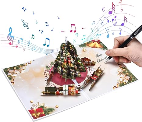 3D Pop-up Christmas Card With Music