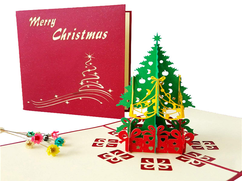 Merry Christmas 3D Pop-up Christmas Card