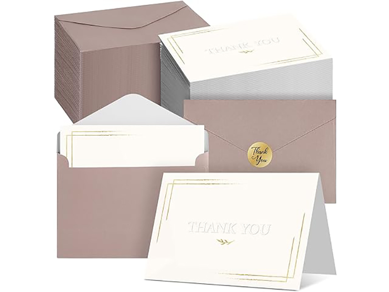 Handmade Thank You Card Set With Envelope Greeting Card