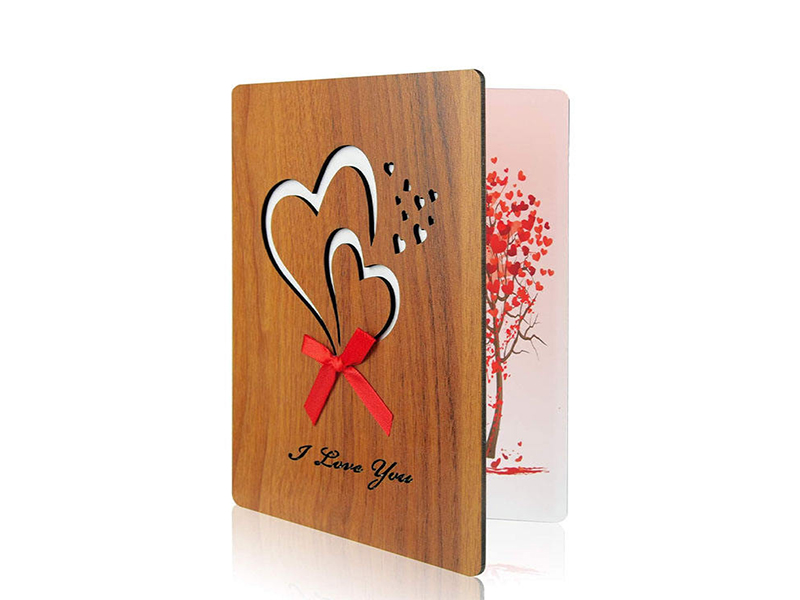 Handmade Greeting Cards For Girlfriends DIY Gifts Wooden Greeting Cards
