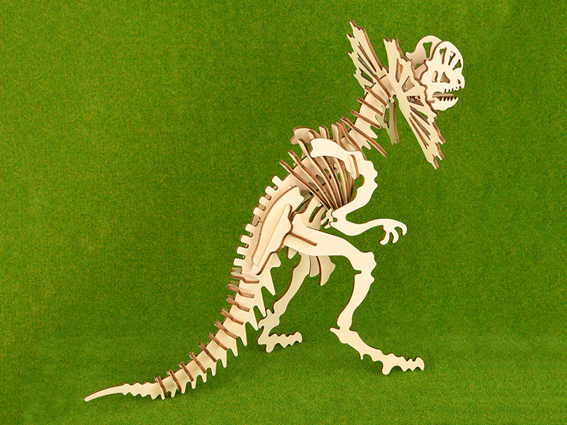3D Wooden Puzzle Simulation Animal Dinosaur Assembly DIY Model