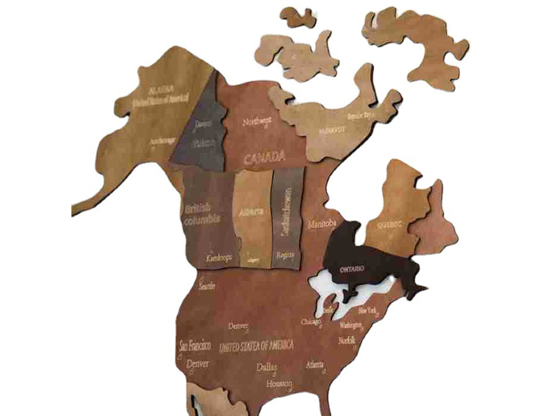 3D Wooden World Map DIY project to add eleganceto your home or office!