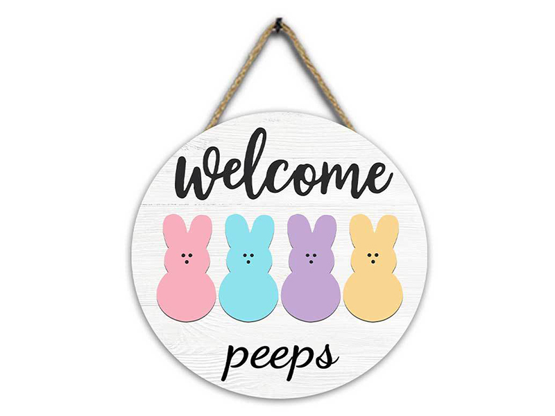 Welcome sign door decoration for house family