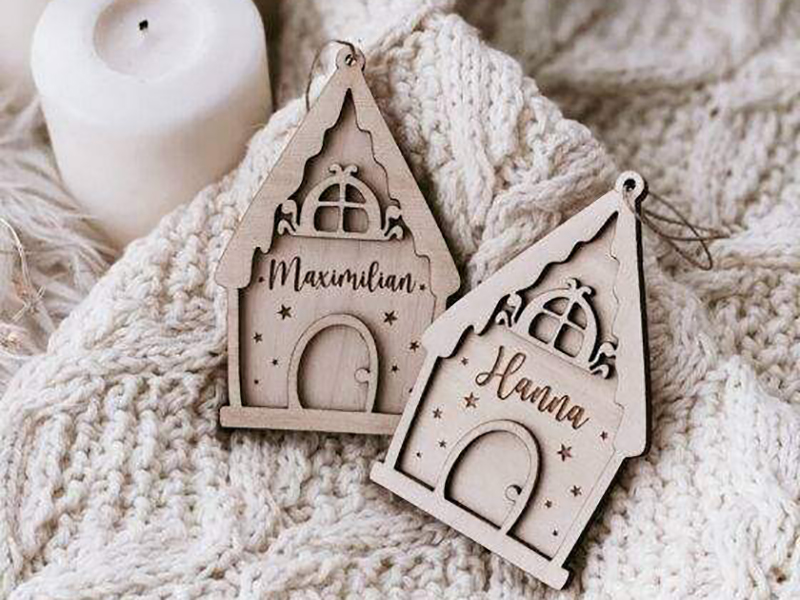 Factory Direct Sales Handmade Home Decoration Christmas Decorations Wooden Pendants Gifts Handmade Products