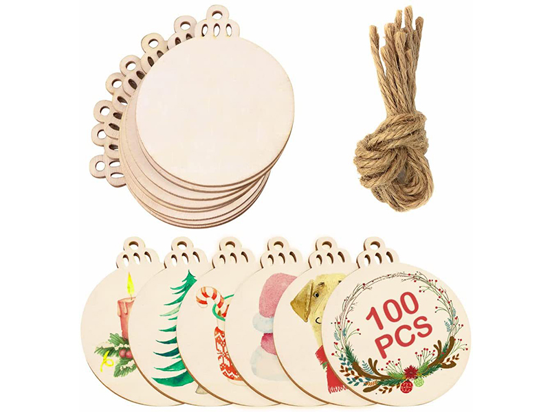 DIY Painting Three-dimensional Wood Carving Table Decorations Christmas Theme