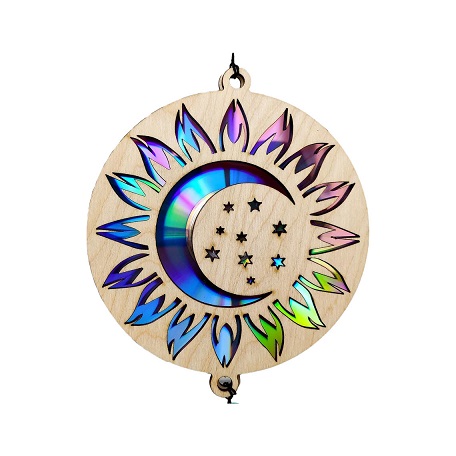 Christmas Halloween Suncatcher Light Catcher Wooden Acrylic Painted Wall Christmas Halloween Suncatcher Light Catcher Wooden Acrylic Painted Wall