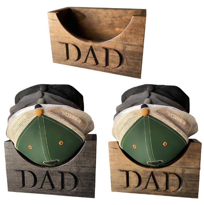 Baseball Cap Stand Dad Inscribed