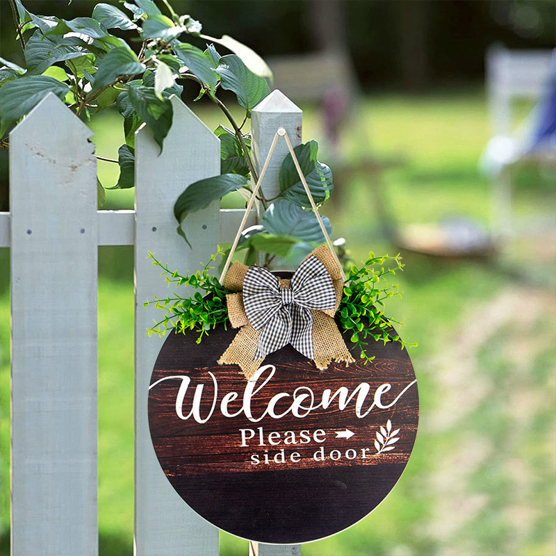 Farmhouse porch Spring Welcome Sign Front Door Decoration