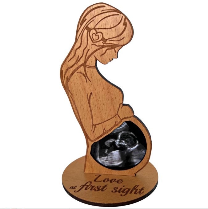 Wooden craft for pregnancy woman