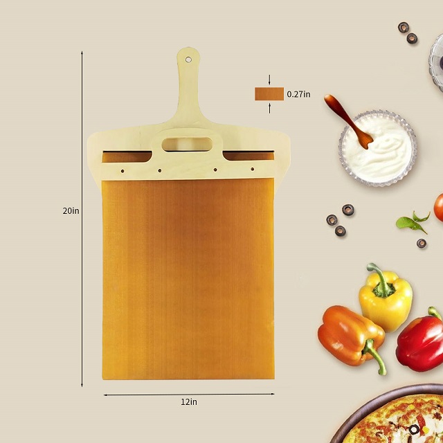 Bamboo Pizza Board Wooden Pizza Paddle Spatula Oven Accessory for Baking Homemade Pizza