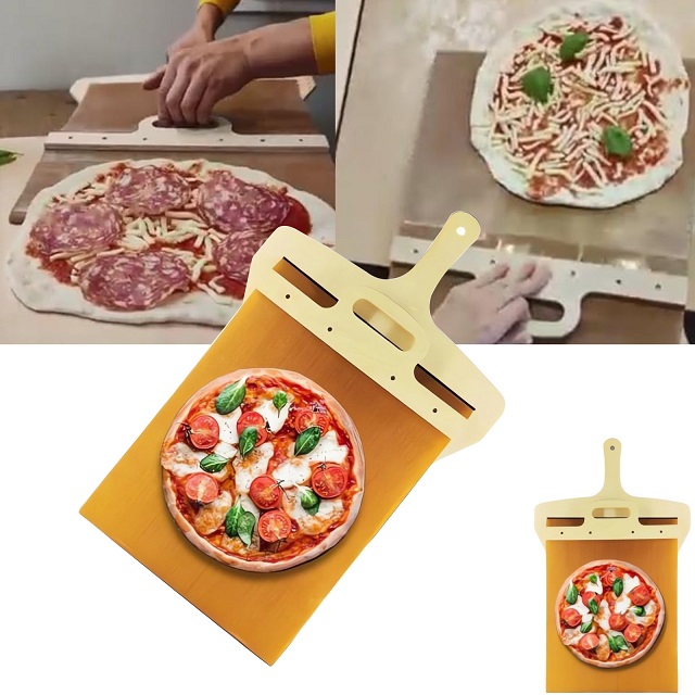 Bamboo Pizza Board Wooden Pizza Paddle Spatula Oven Accessory for Baking Homemade Pizza