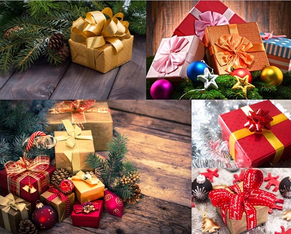 Christmas gift greeting card