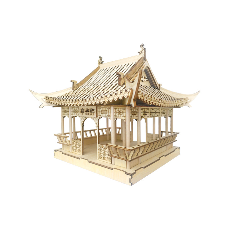 3D Wooden Puzzle Toy Handmade Three-dimensional Assembly Mold