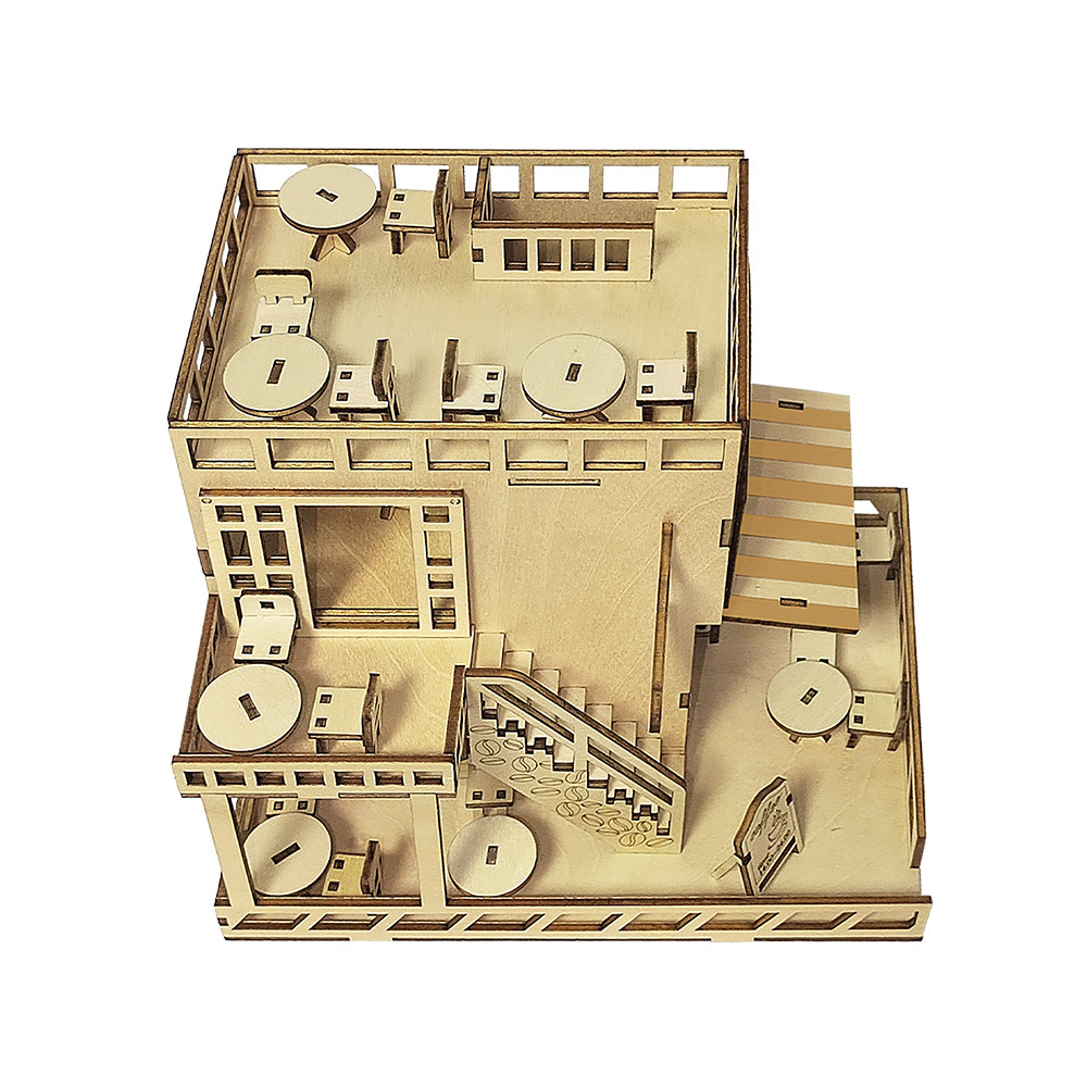 3D Wooden Puzzle Toy Handmade Three-dimensional Assembly Mold