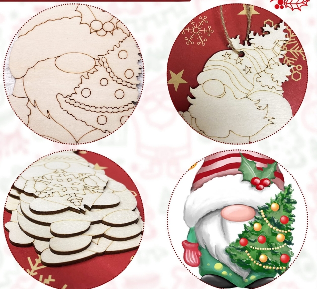 Painted Wood Ornament