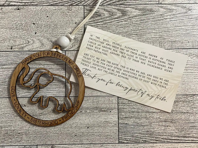 Wooden bookmark