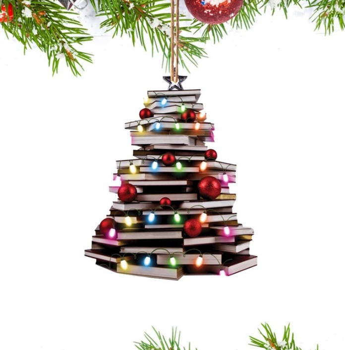New Creative Christmas Book Car Hanging Decoration Christmas Christmas Tree Hanging Decoration Holiday Home Decorations