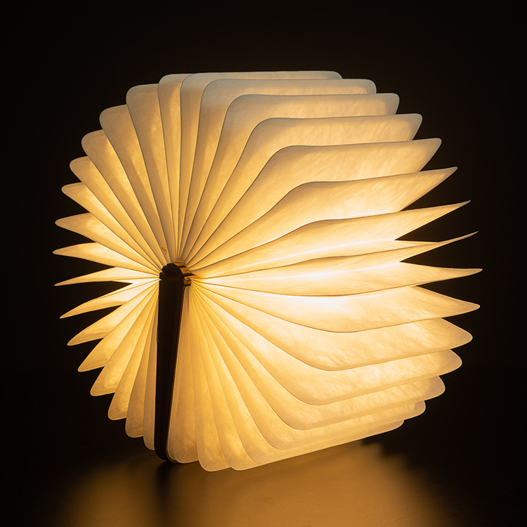Creative Folding Book Lamps Wooden Night Lights