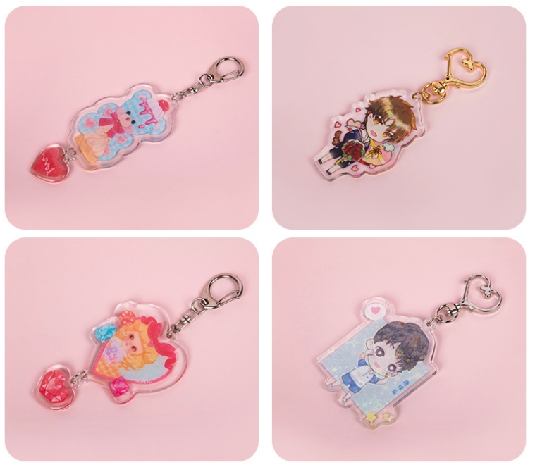 chain Acrylic Key Chain Pendant Keyring Decoration Cosplay